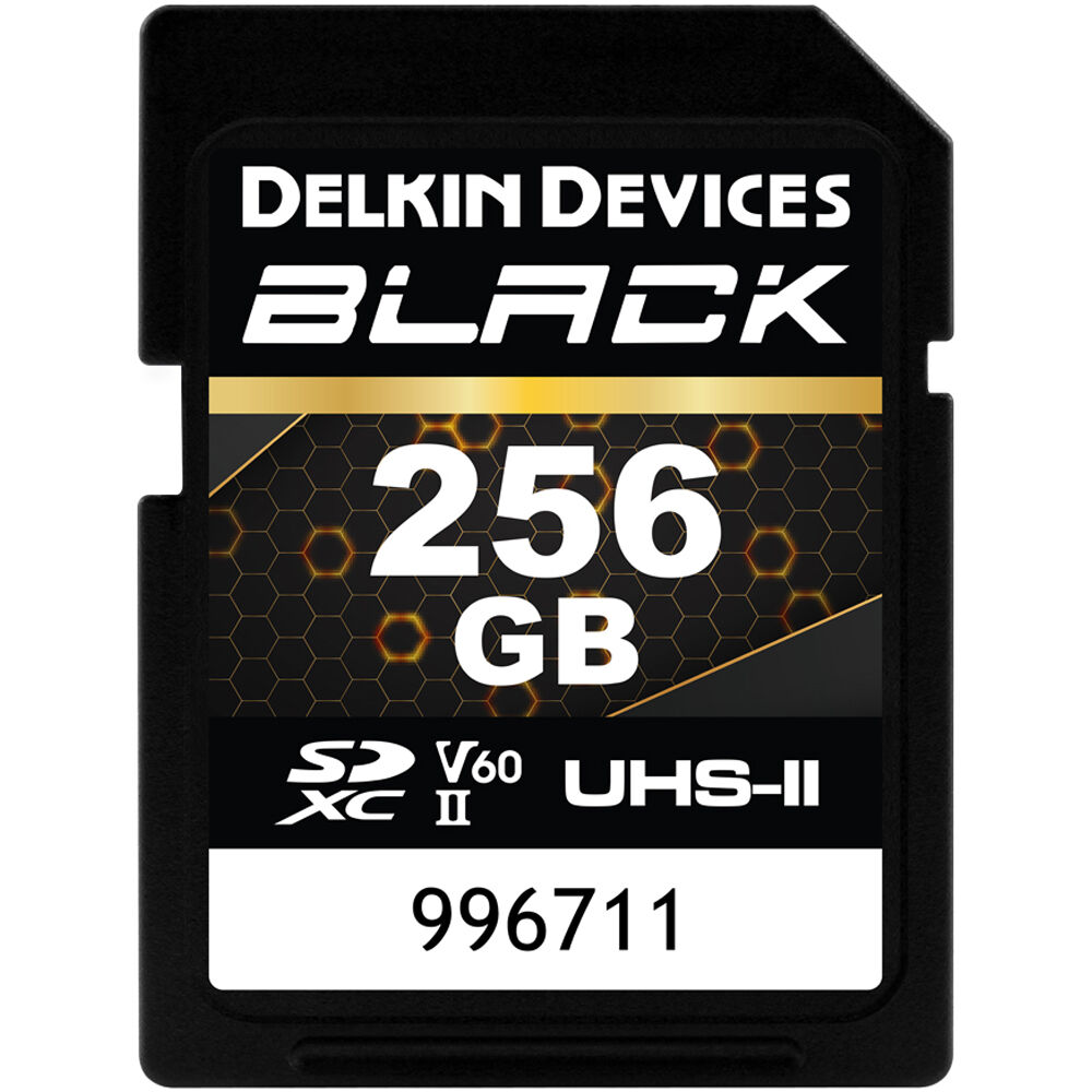 Tarjeta Delkin Devices 256GB BLACK UHS-II SDXC - vista principal