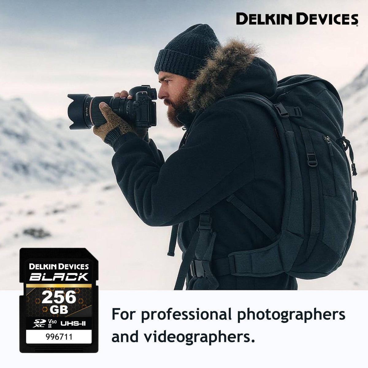 Tarjeta Delkin Devices 256GB BLACK UHS-II SDXC - puertos y conexiones
