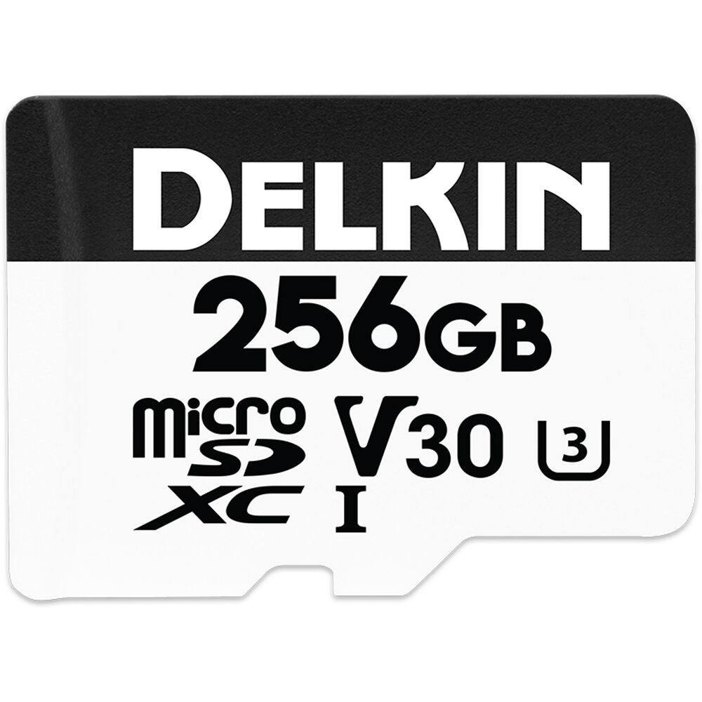 Tarjeta Delkin Devices 256GB Drone UHS-I microSDXC con SD Adapter - vista principal