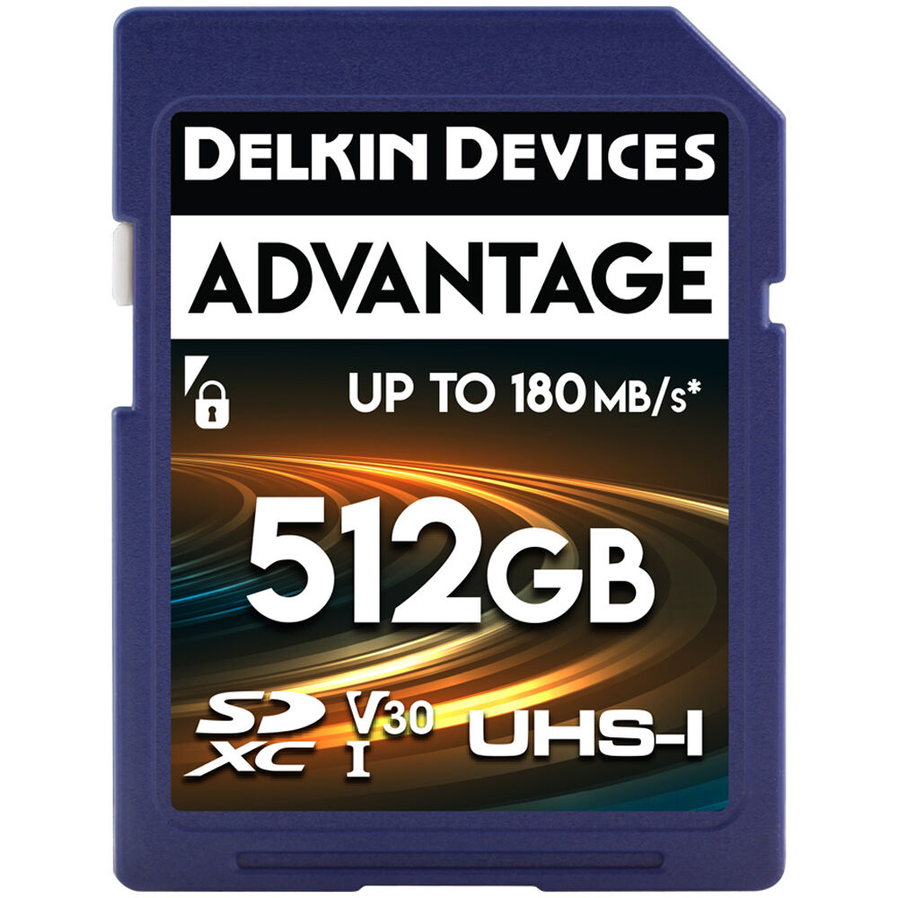 Tarjeta Delkin Devices 512GB ADVANTAGE UHS-I SDXC - vista principal