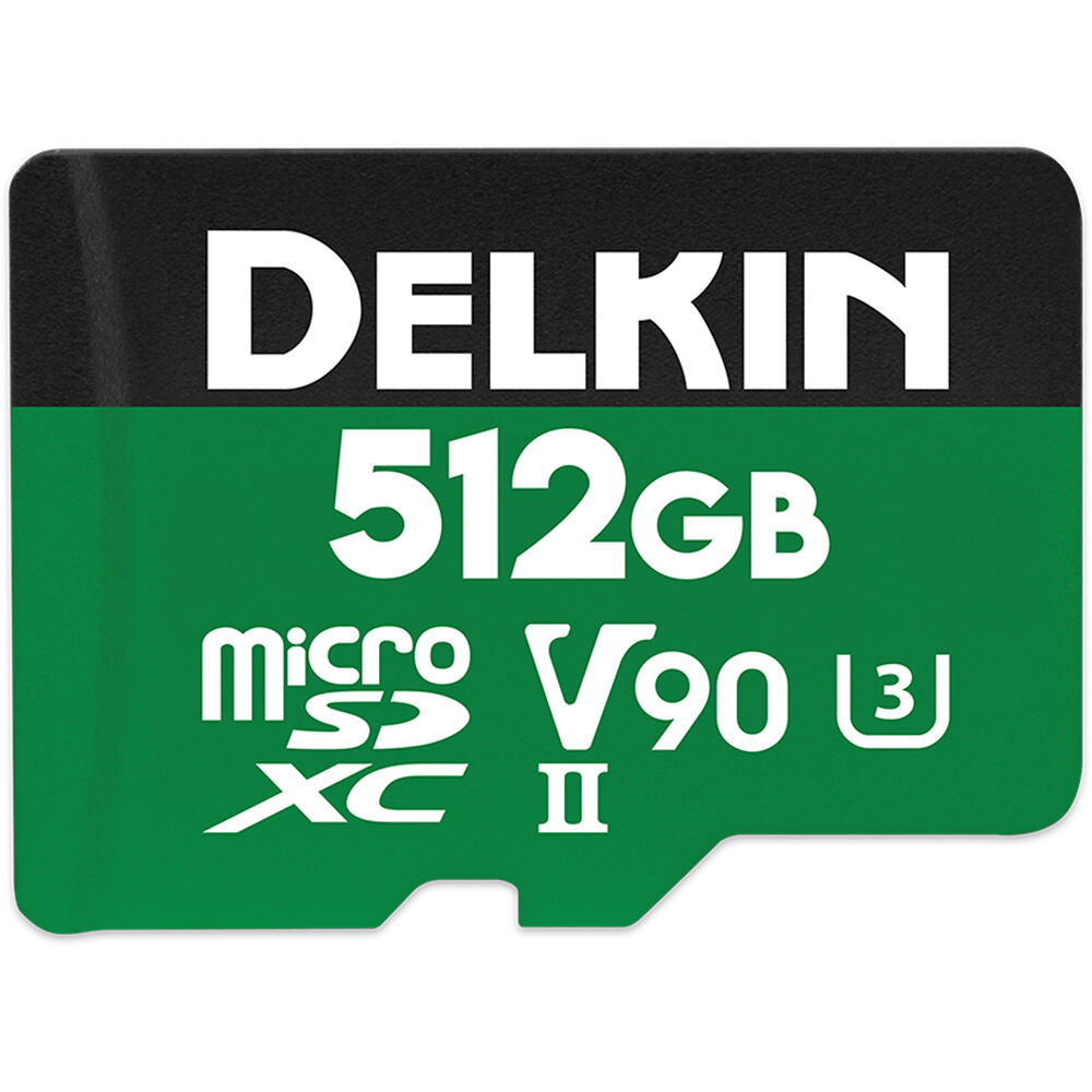 Tarjeta Delkin Devices 512GB POWER UHS-II microSDXC con SD Adapter - vista principal