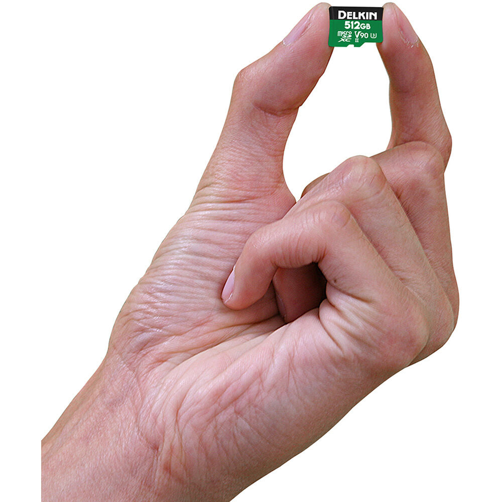 Tarjeta Delkin Devices 512GB POWER UHS-II microSDXC con SD Adapter - detalle