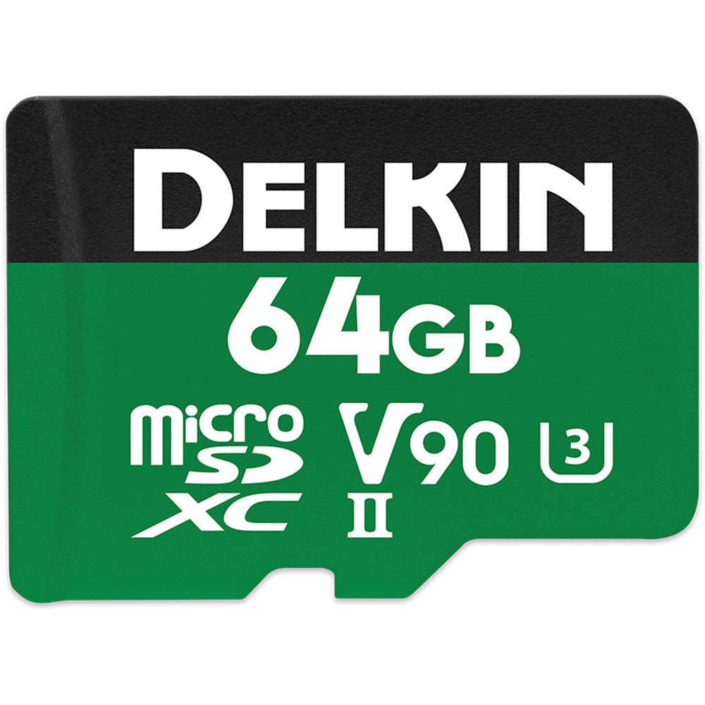 Tarjeta Delkin Devices 64GB POWER UHS-II microSDXC con SD Adapter - vista principal