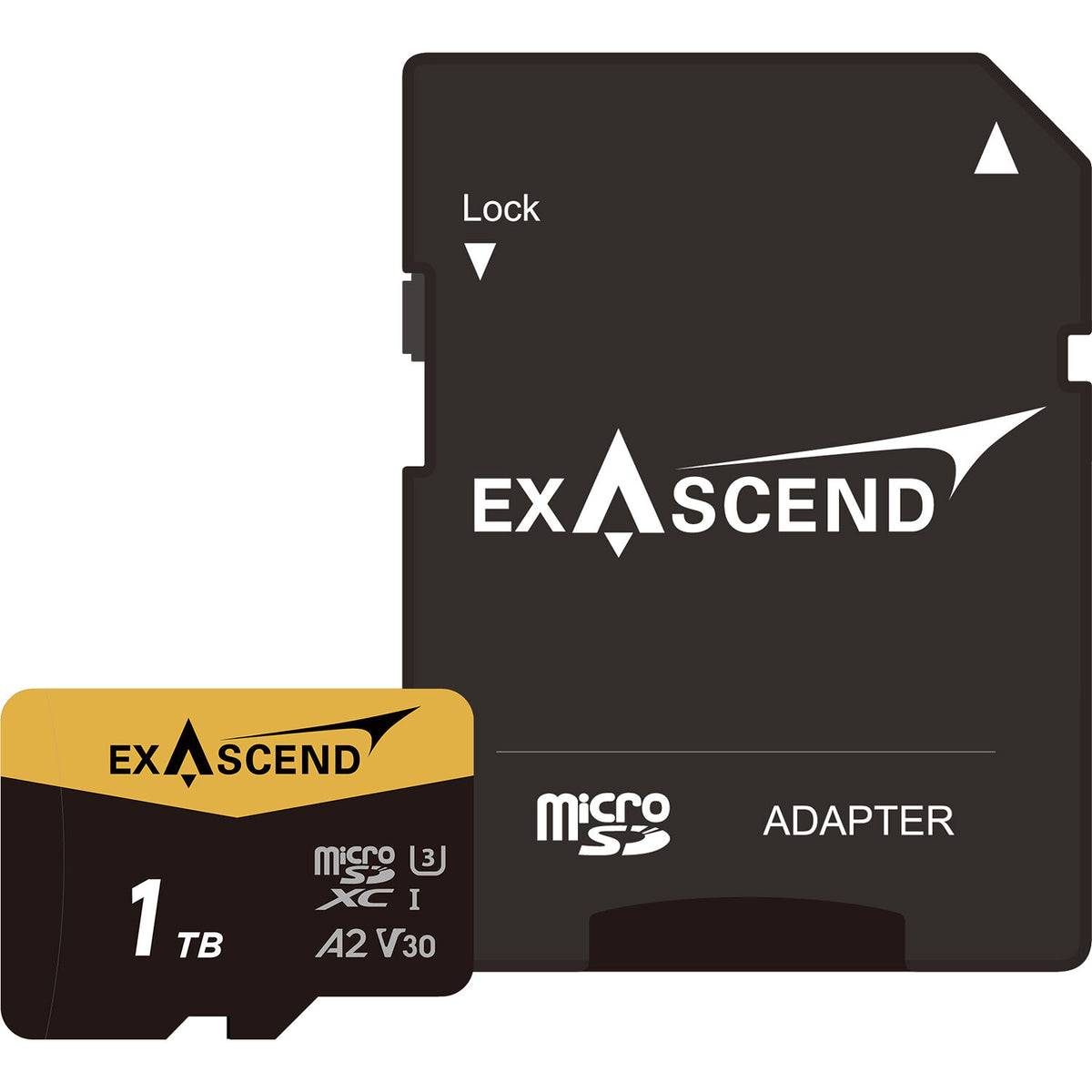 Tarjeta Exascend 1TB Catalyst UHS-I microSDXC con SD Adapter - vista principal