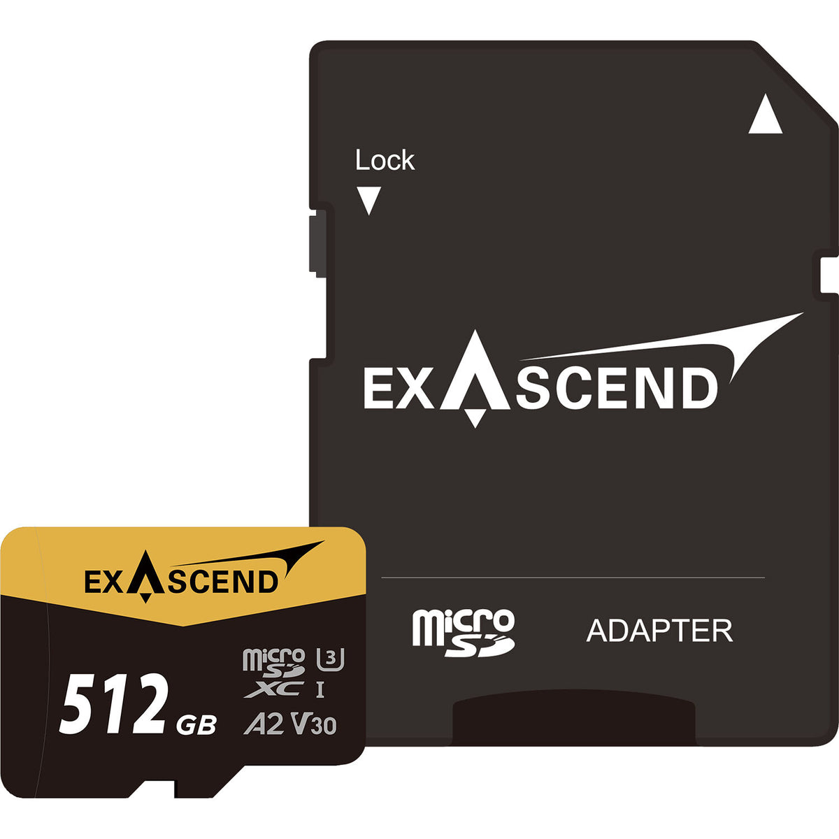 Tarjeta Exascend 512GB Catalyst UHS-I microSDXC con SD Adapter - vista principal