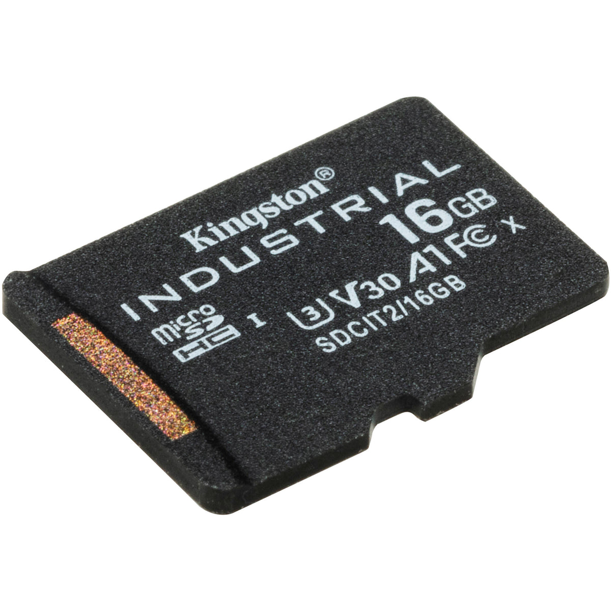 Tarjeta Kingston 16GB Industrial UHS-I microSDHC - vista frontal