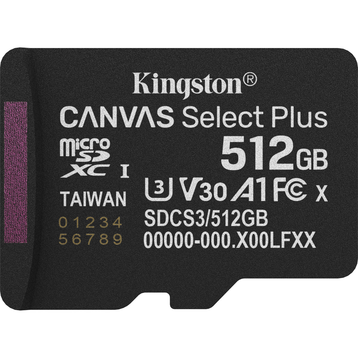 Tarjeta Kingston 512GB Canvas Select Plus UHS-I microSDXC - vista principal