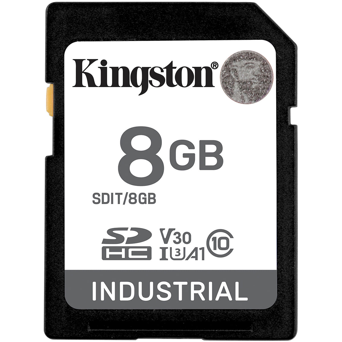 Tarjeta Kingston 8GB Industrial UHS-I SDHC - vista frontal
