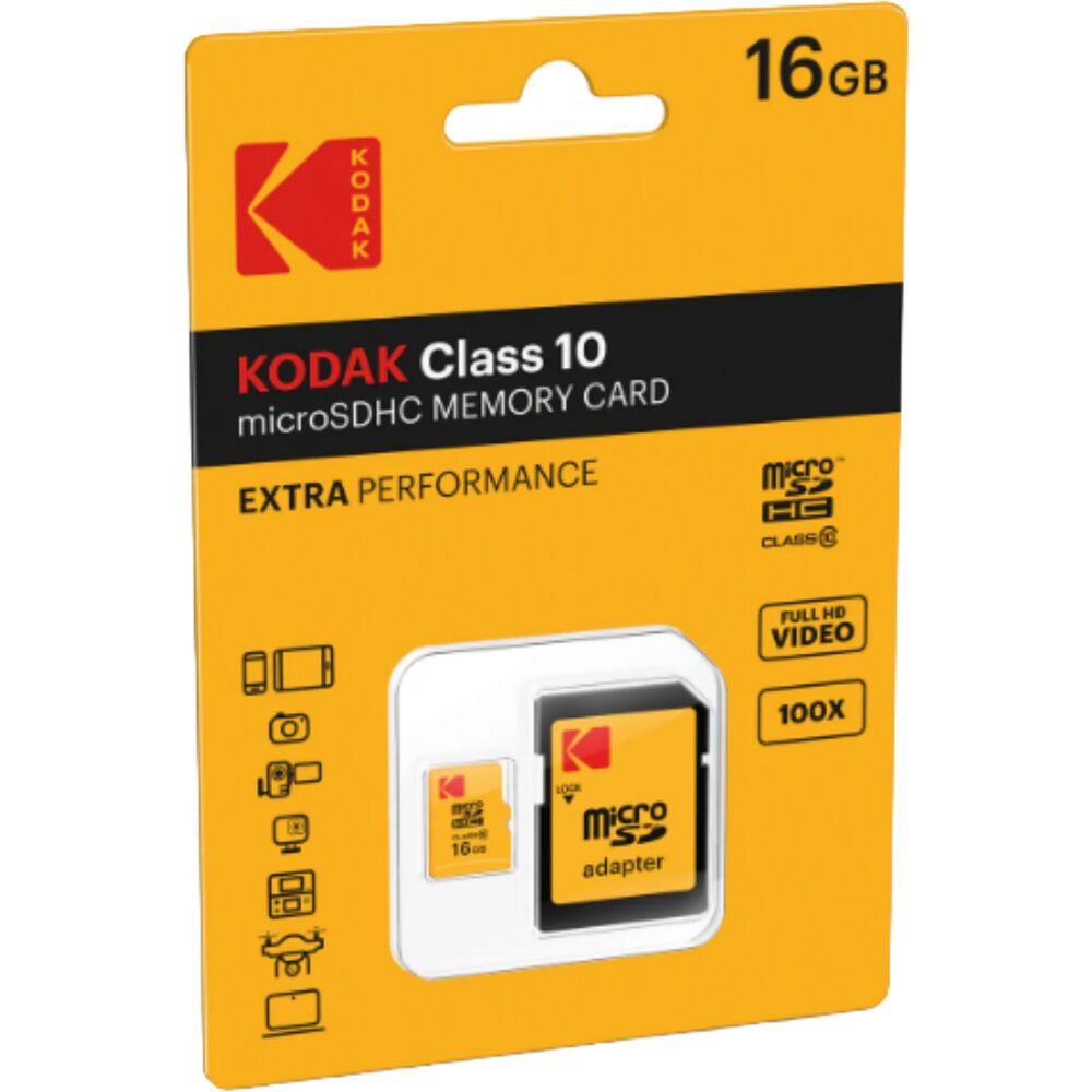 Tarjeta Kodak 16GB microSDHC con SD Adapter - vista principal