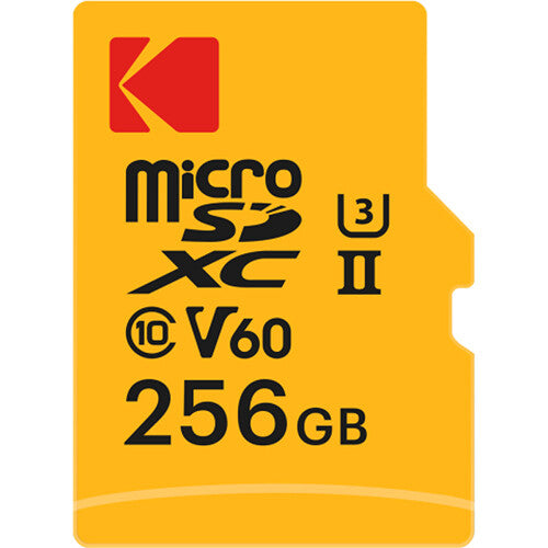 Tarjeta Kodak 256GB Ultra Pro Performance UHS-II microSDXC con SD Adapter - vista principal