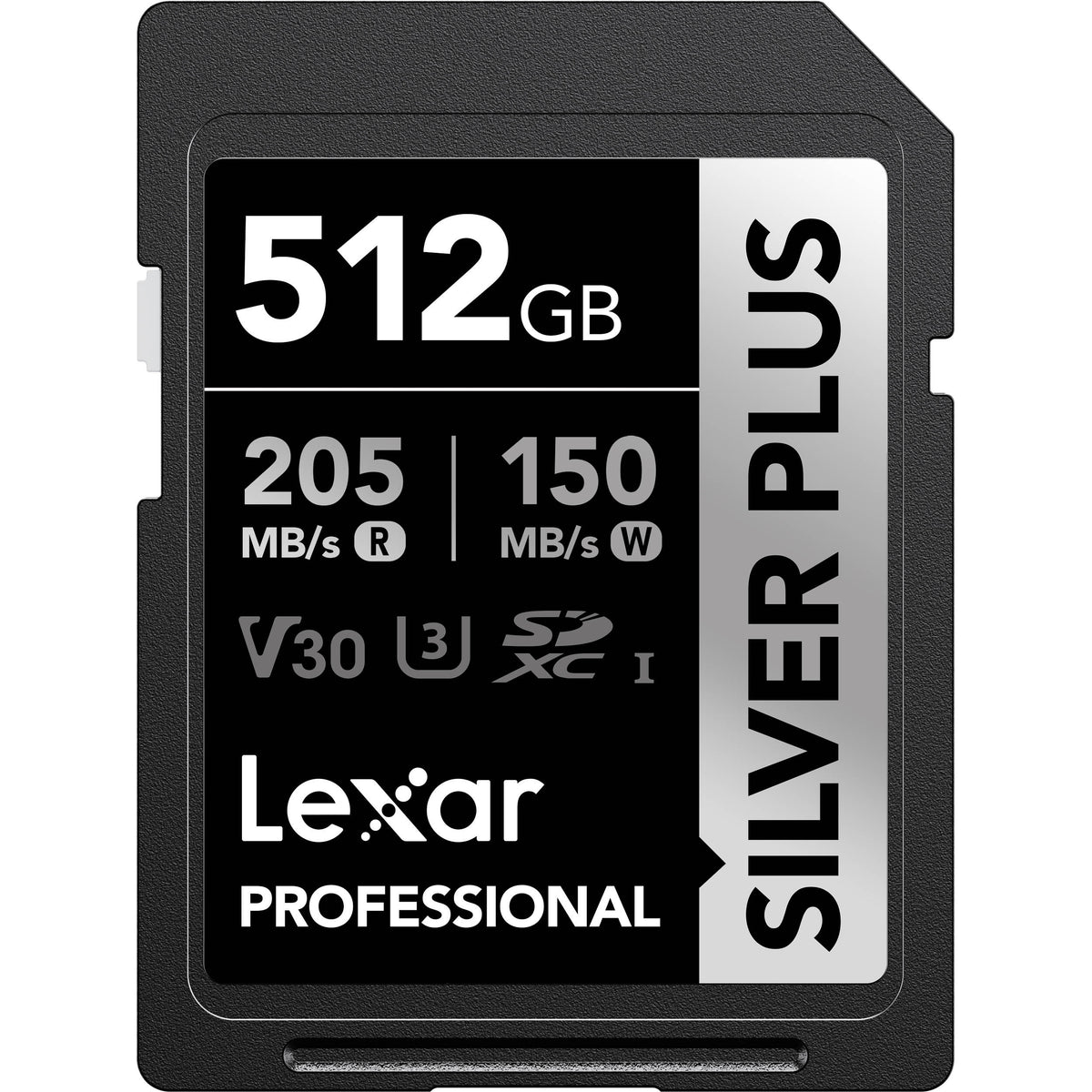 Tarjeta Lexar 512GB Professional SILVER PLUS UHS-I SDXC - vista principal