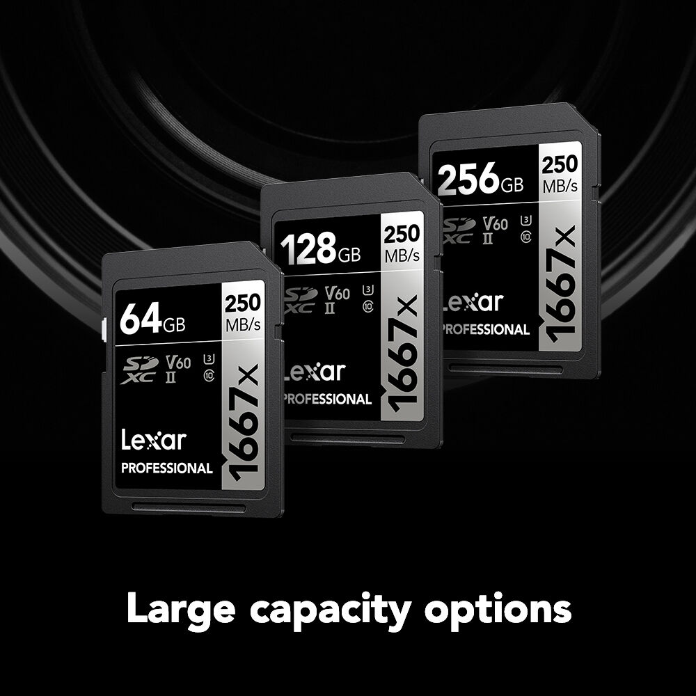 Tarjeta Lexar 64GB Professional 1667x UHS-II SDXC - puertos y conexiones