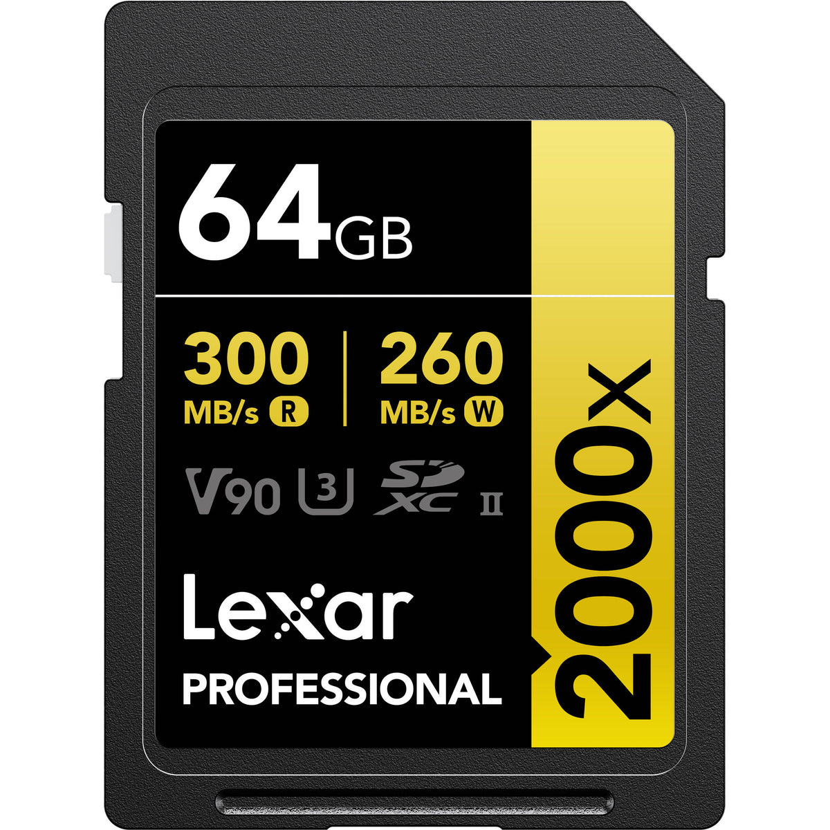 Tarjeta Lexar 64GB Professional 2000x UHS-II SDXC - vista principal