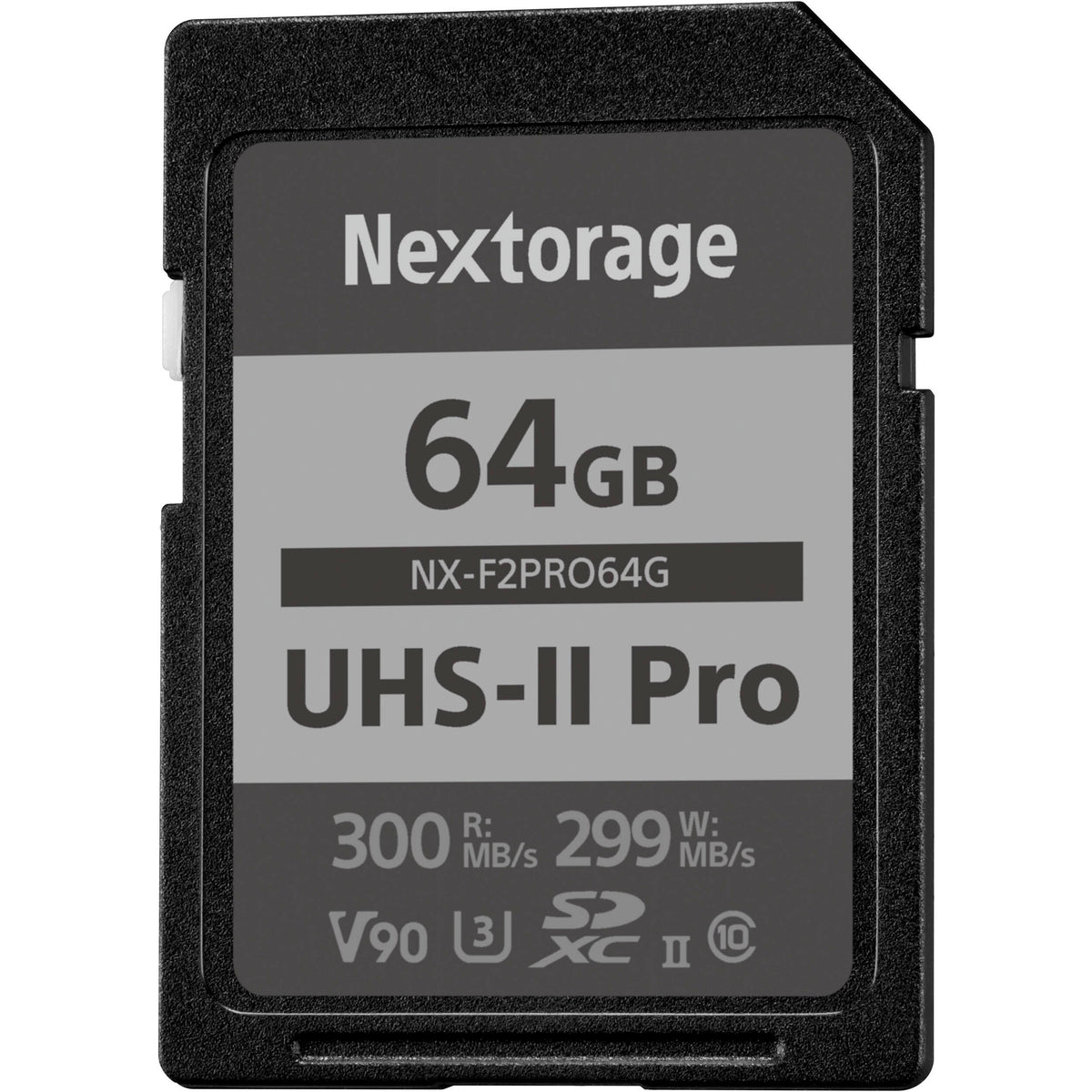 Tarjeta Nextorage 64GB NX-F2PRO Series UHS-II SDXC - vista principal