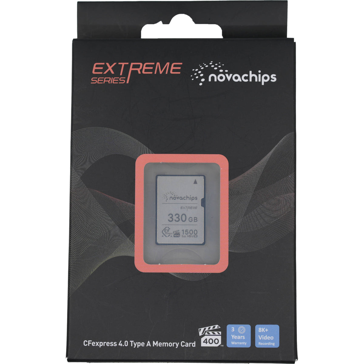 Tarjeta Novachips 330GB Extreme Series CFexpress 4.0 Type A - vista frontal