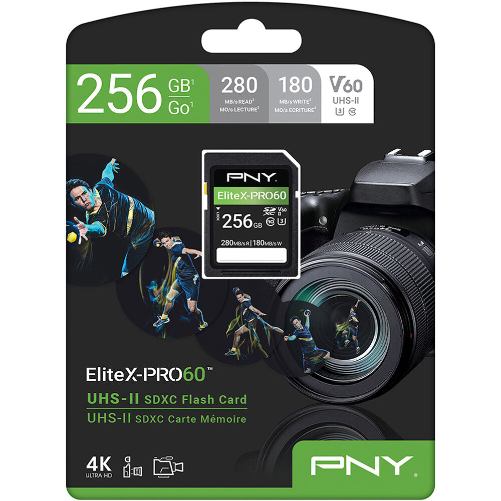 Tarjeta PNY 256GB EliteX-PRO60 UHS-II SDXC - puertos y conexiones