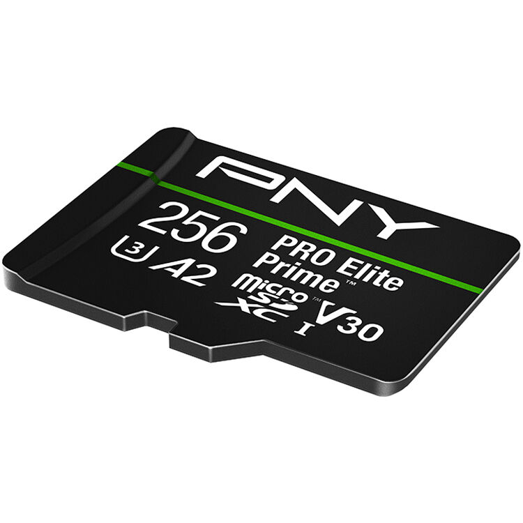 Tarjeta PNY 256GB PRO Elite Prime microSDXC con SD Adapter - vista trasera