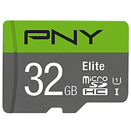 Tarjeta PNY 32GB Elite UHS-I microSDHC con SD Adapter (5-Pack) - vista principal