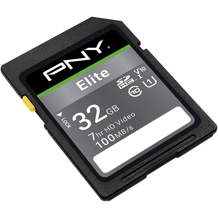 Tarjeta PNY 32GB Elite UHS-I SDHC - vista frontal