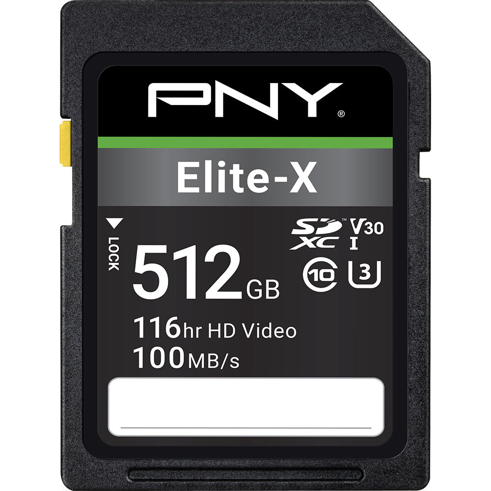 Tarjeta PNY 512GB Elite-X UHS-I SDXC - vista principal