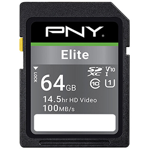 Tarjeta PNY 64GB Elite UHS-I SDXC (3-Pack) - vista principal