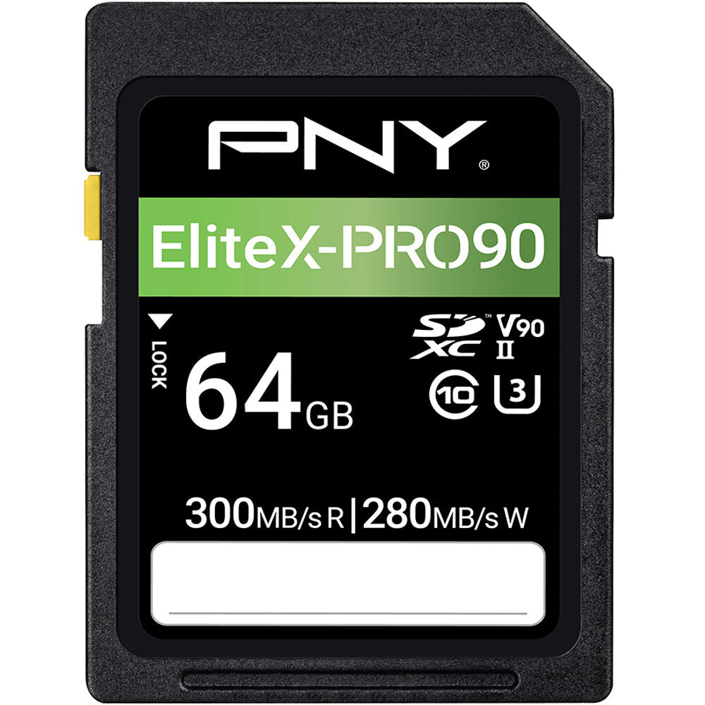 Tarjeta PNY 64GB EliteX-PRO 90 UHS-II SDXC - vista principal