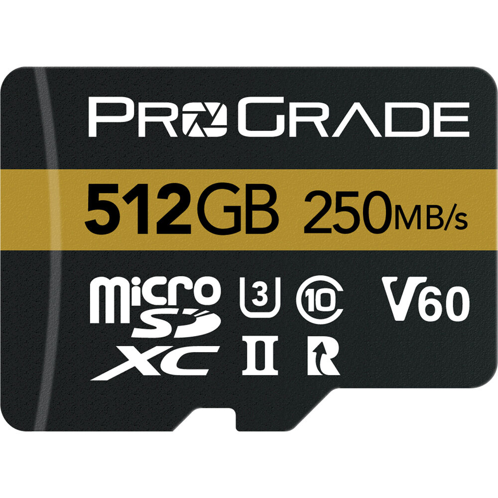 Tarjeta ProGrade Digital 512GB UHS-II microSDXC con SD Adapter - vista principal