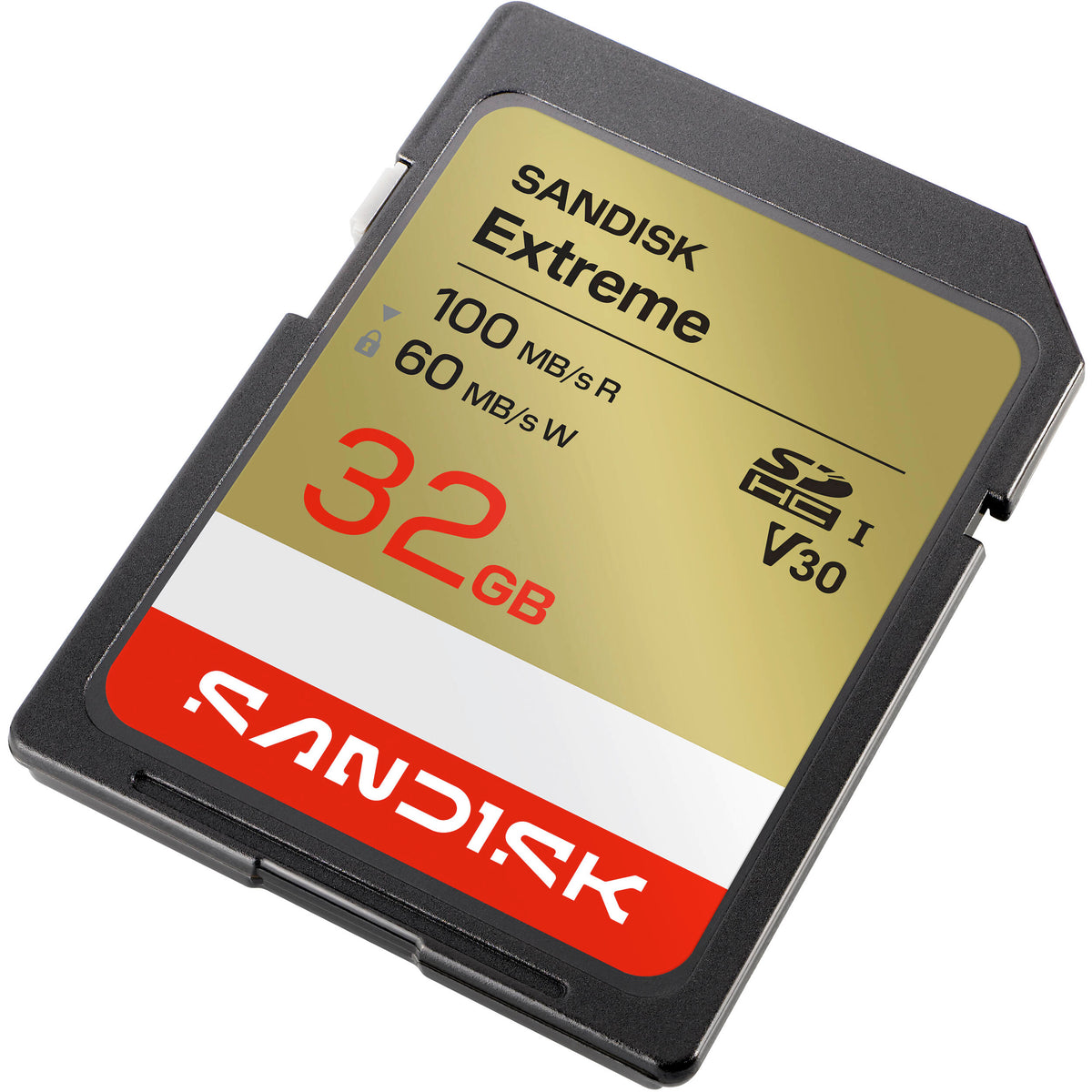 Tarjeta SanDisk 32GB Extreme UHS-I SDHC (3-Pack) - vista trasera