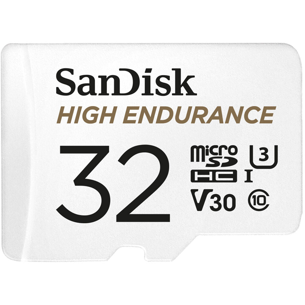 Tarjeta SanDisk 32GB High Endurance UHS-I microSD con SD Adapter - vista trasera