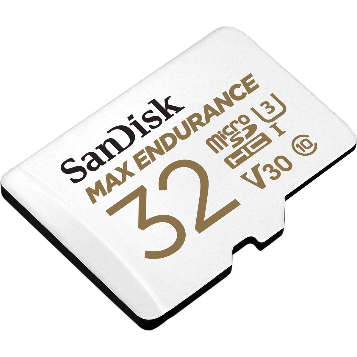 Tarjeta SanDisk 32GB MAX ENDURANCE UHS-I microSDHC con SD Adapter - vista lateral
