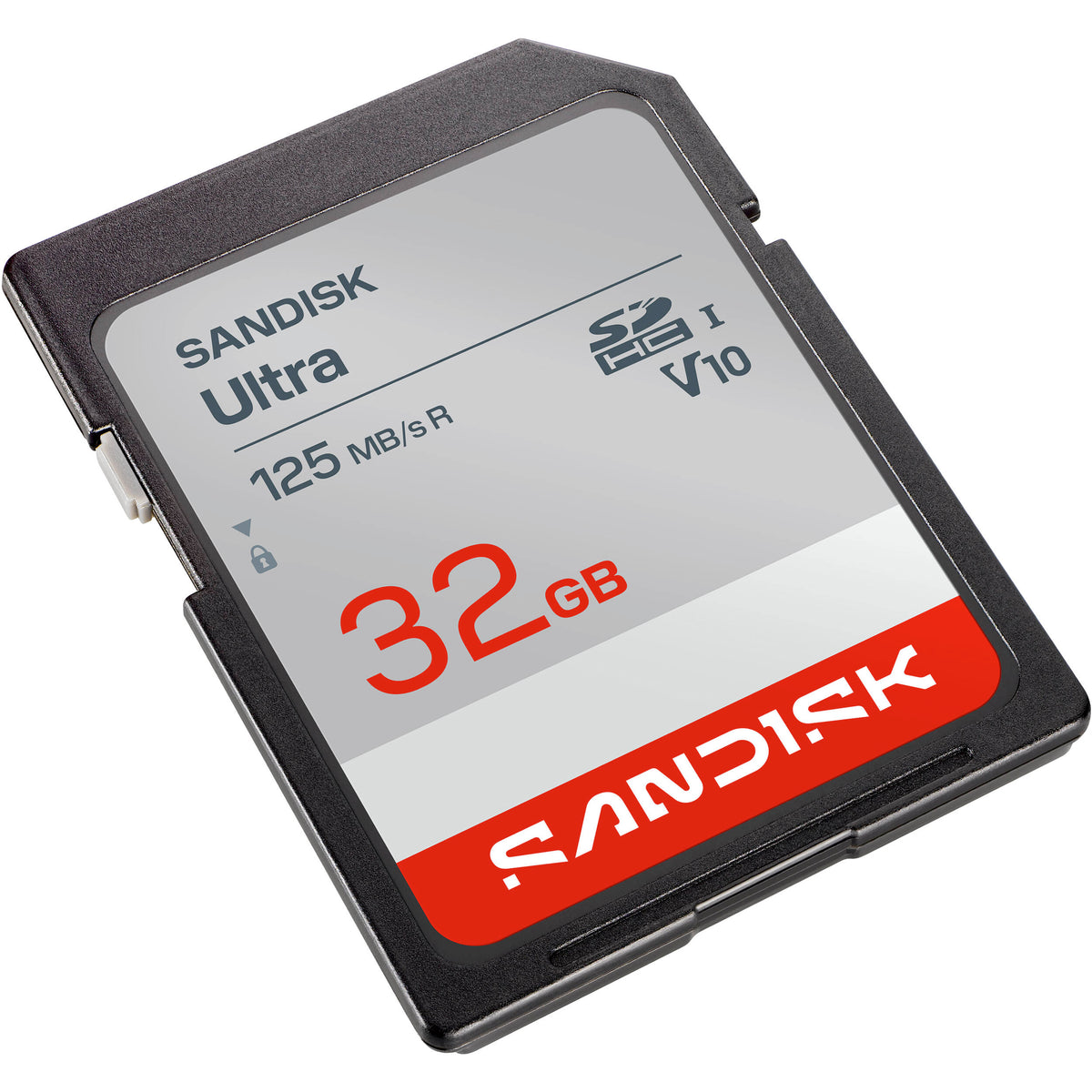 Tarjeta SanDisk 32GB Ultra UHS-I SDHC (125 MB/s) - vista frontal