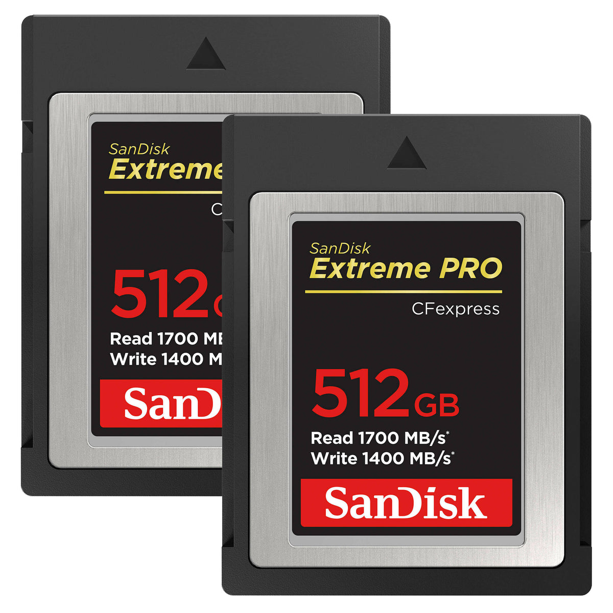 Tarjeta SanDisk 512GB Extreme PRO CFexpress Type B (2-Pack) - vista principal