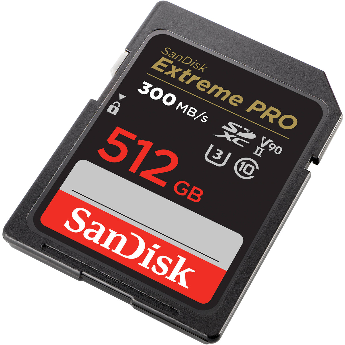 Tarjeta SanDisk 512GB Extreme PRO UHS-II SDXC (2-Pack) - vista frontal