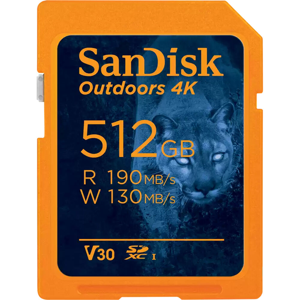Tarjeta SanDisk 512GB Outdoors 4K UHS-I SDXC - vista principal