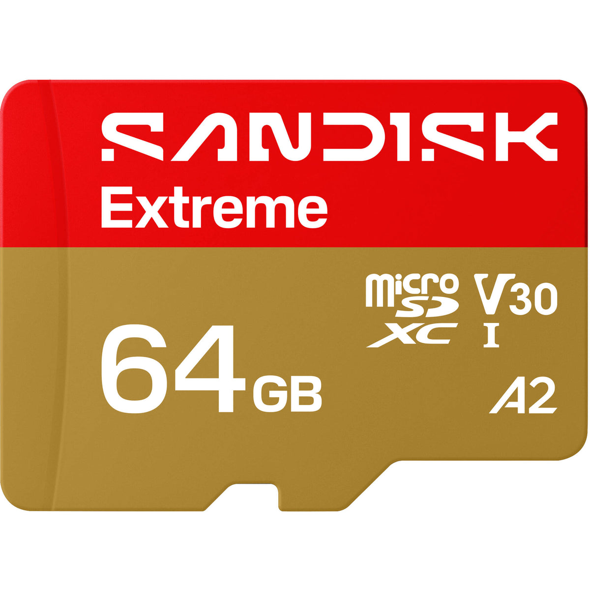 Tarjeta SanDisk 64GB Extreme UHS-I microSDXC - vista trasera