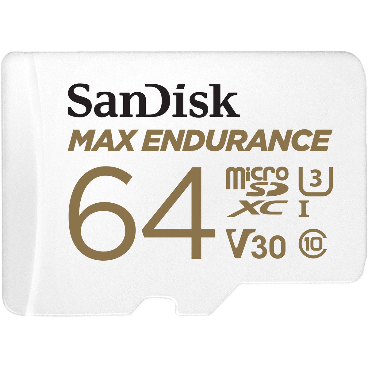Tarjeta SanDisk 64GB MAX ENDURANCE UHS-I microSDXC con SD Adapter - vista trasera