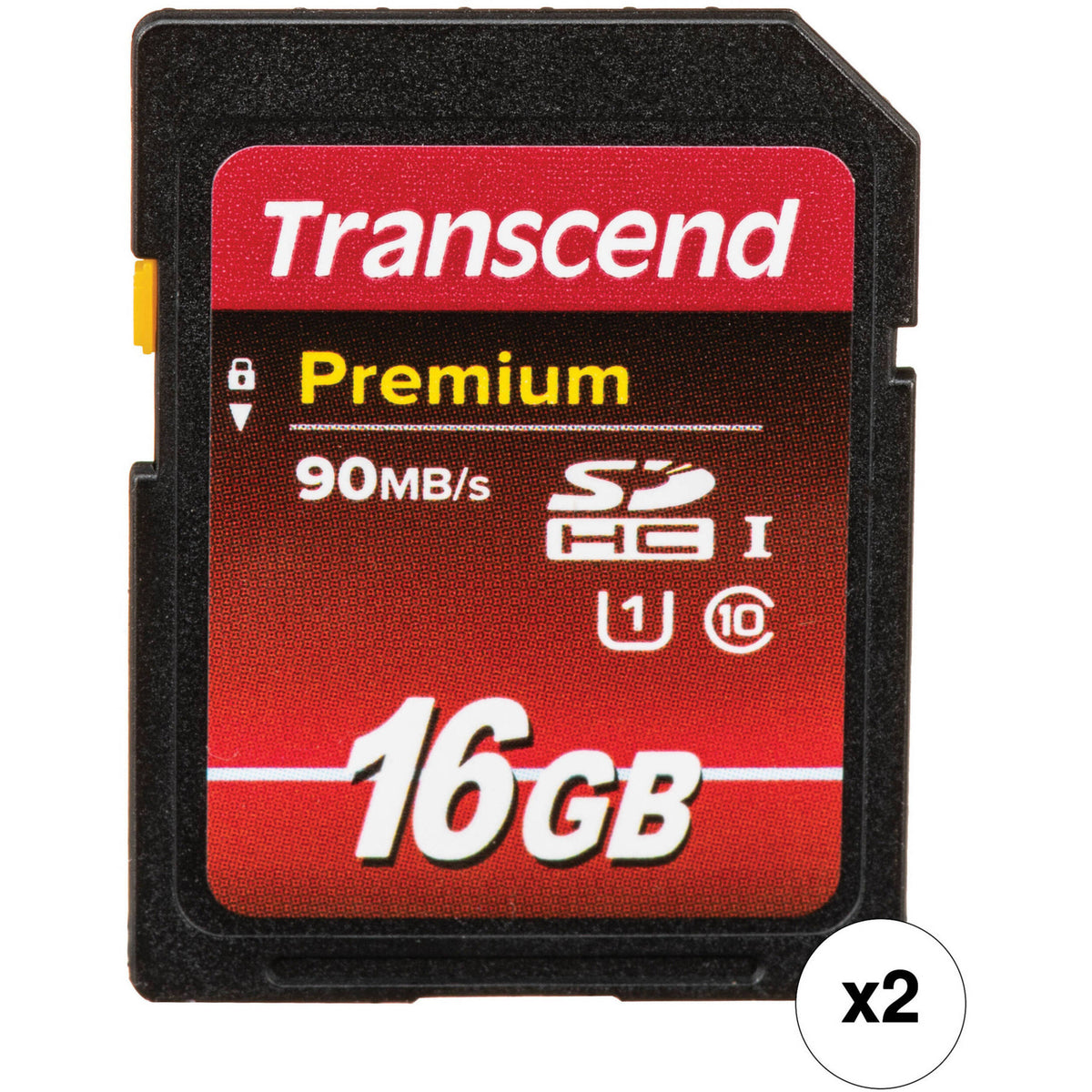 Tarjeta Transcend 16GB Premium UHS-I SDHC (2-Pack) - vista principal