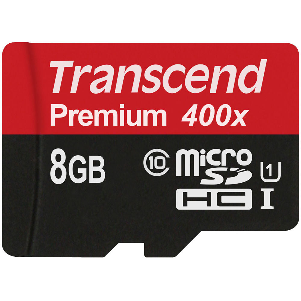 Tarjeta Transcend 8GB Premium microSDHC UHS-I con SD Adapter - vista principal
