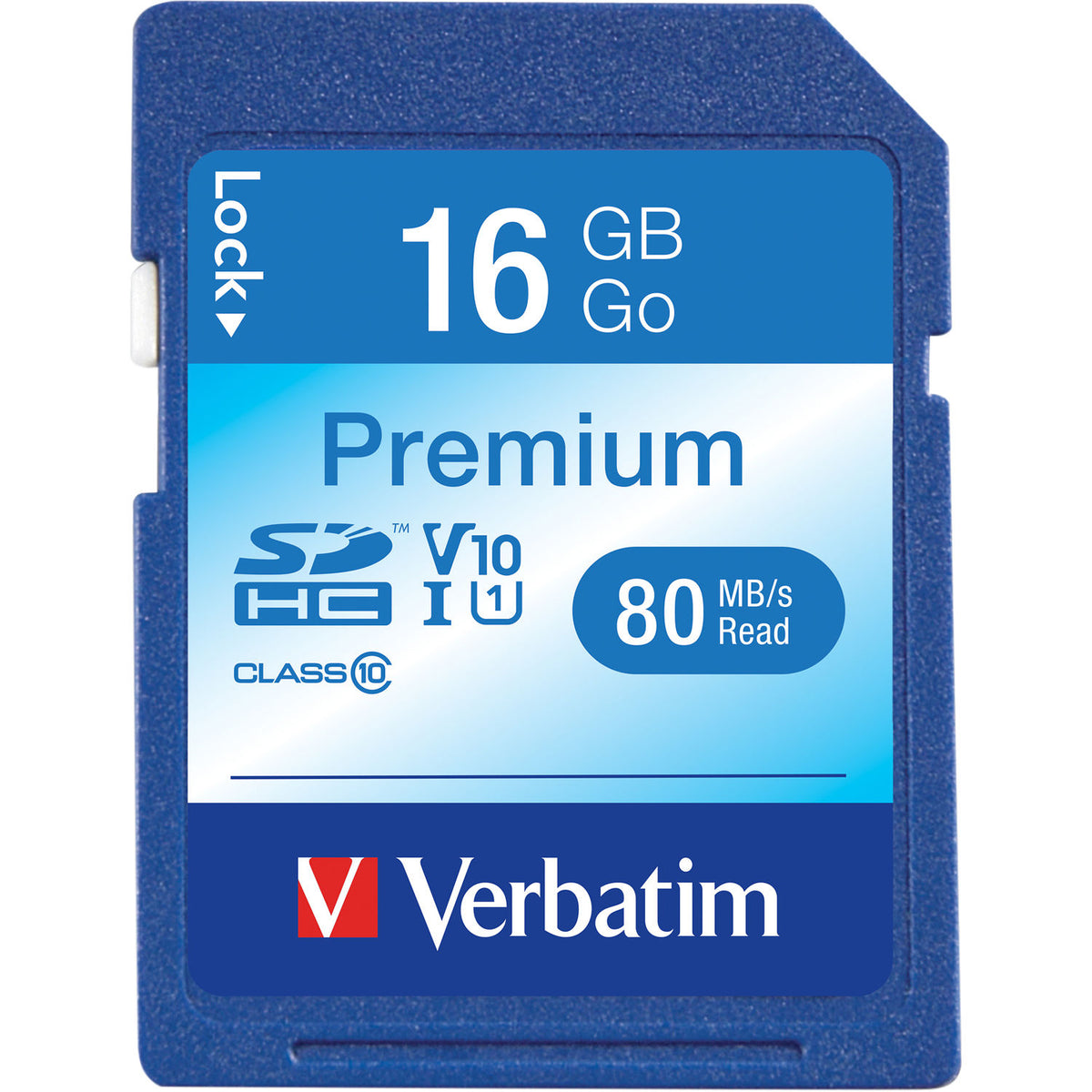 Tarjeta Verbatim 16GB Premium UHS-I SDHC - vista principal