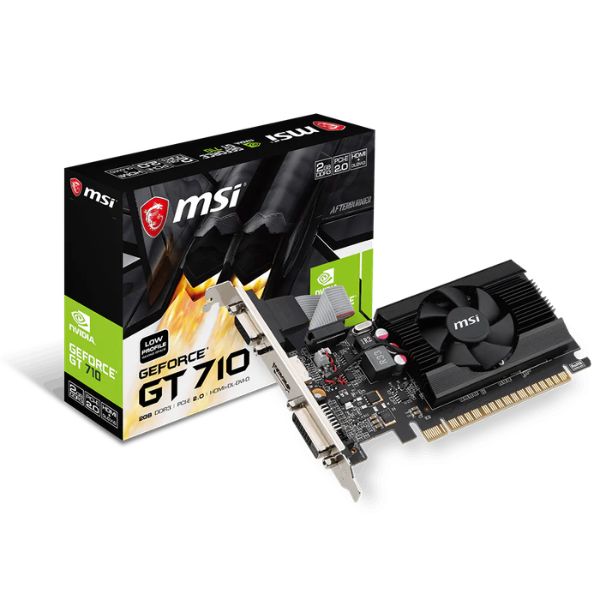 Tarjeta de Video MSI GeForce GT 710 2GB GDDR3 64-bit HDMI/DVI - 912-V809-4415