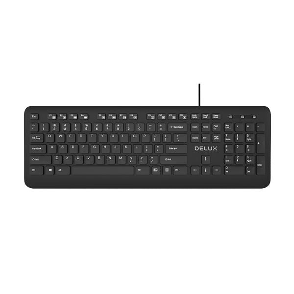 Teclado Delux KA193U Alambrico USB Color Negro
