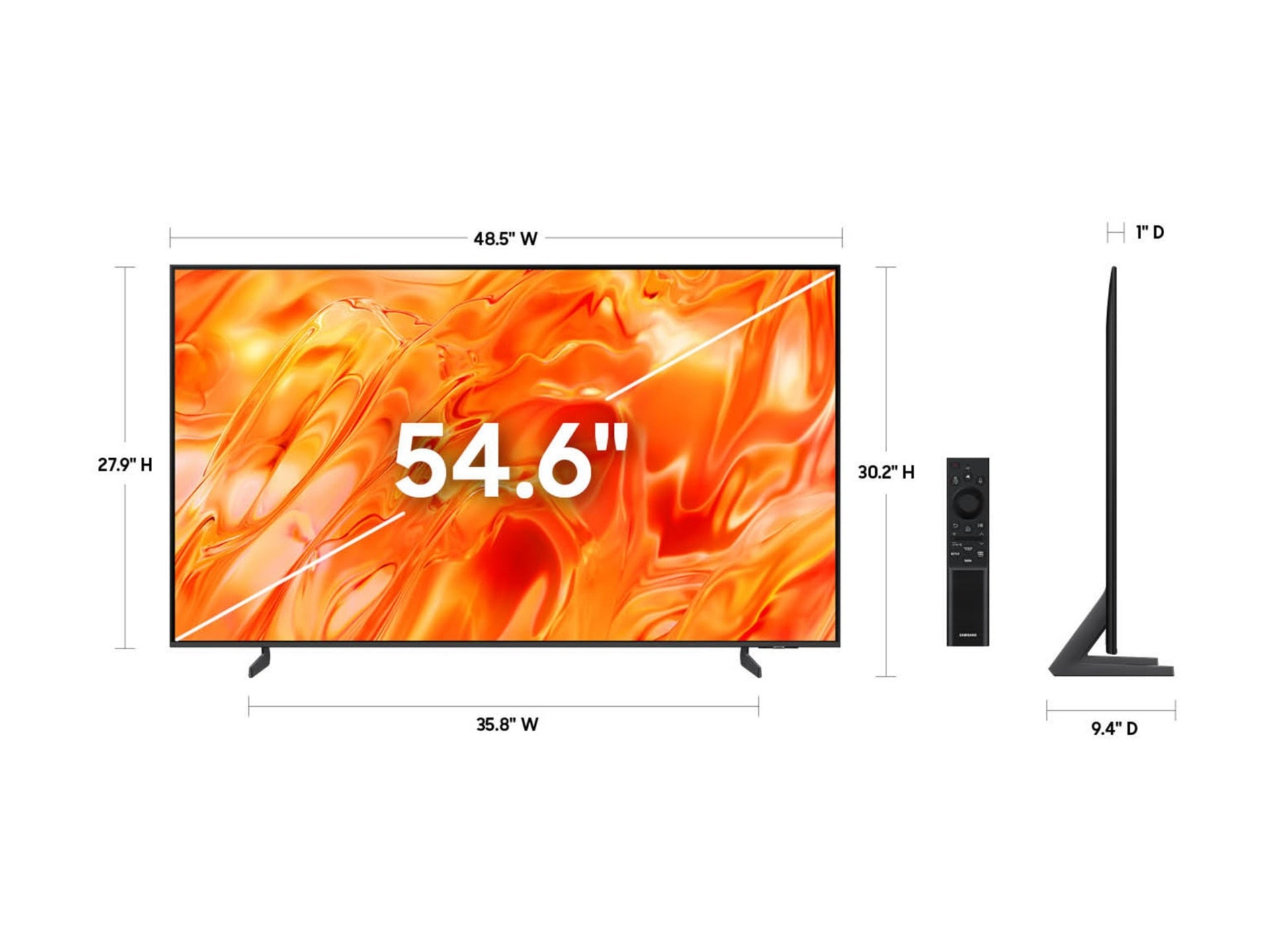 Televisores Samsung QN55QN70HAF QN70H Series 54.6" 4K - vista 3
