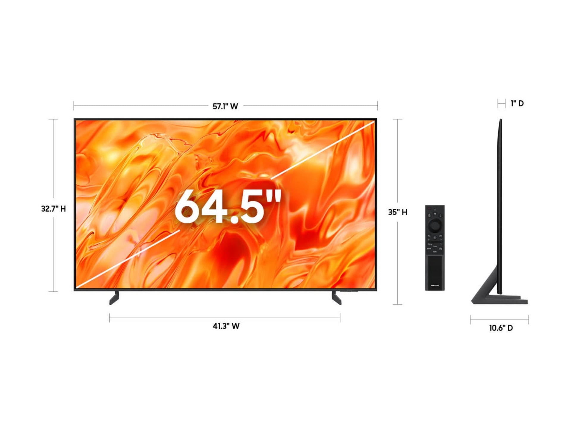Televisores Samsung QN65QN70HAF QN70H Series 64.5" 4K - vista 3