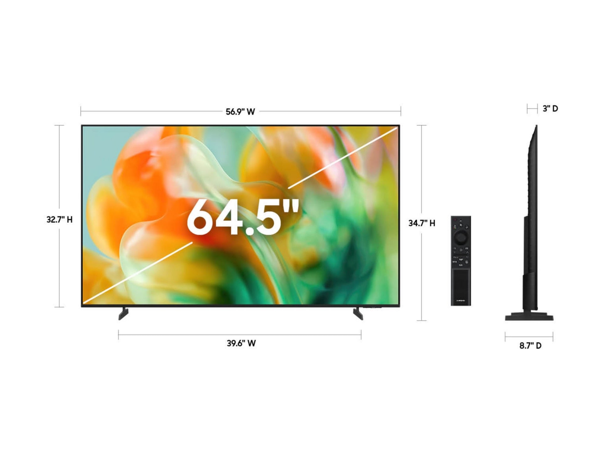 Televisores Samsung UN65M80HAF M80H Series 64.5" 4K - vista 3
