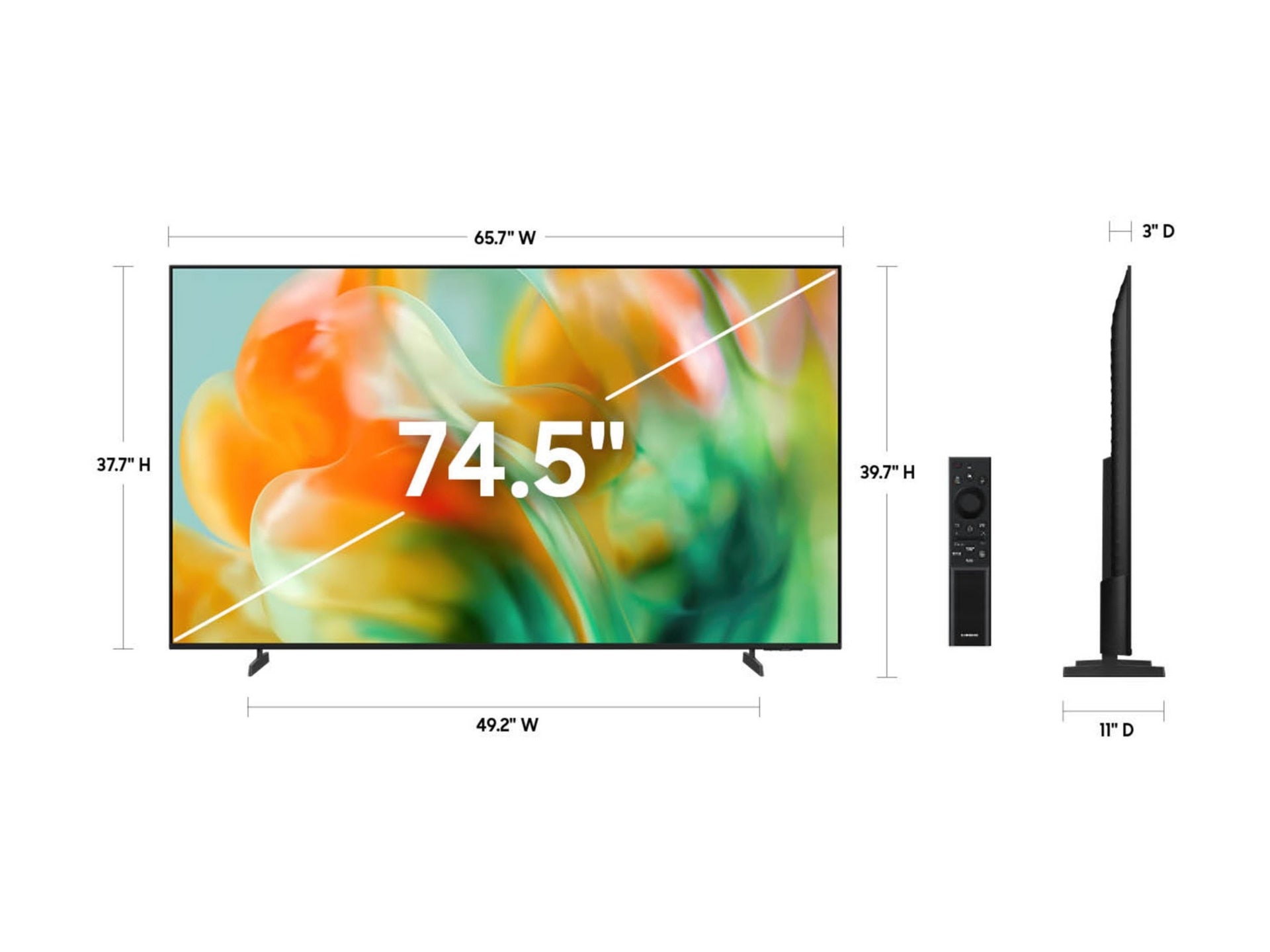 Televisores Samsung UN75M80HAF M80H Series 74.5" 4K - vista 3