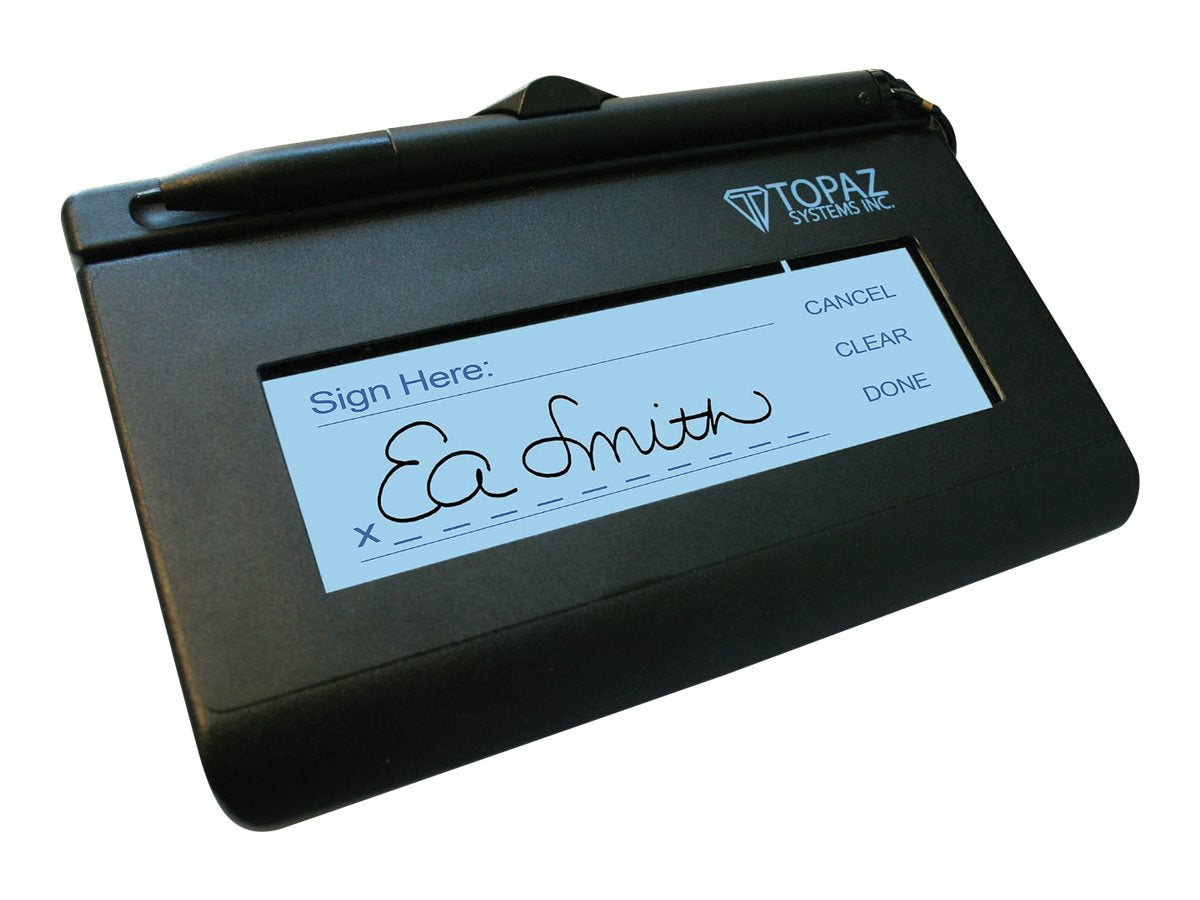 Terminal de Firma Topaz SignatureGem LCD1x5 T-L462-HSB - vista 1