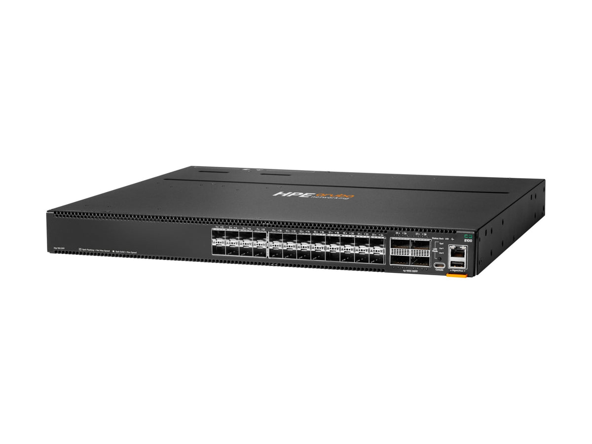 Transceptor de Red Aruba HPE Aruba Networking CX 8100 24x10G SFP+ 4x40/100G QSFP28 Switch - vista 1