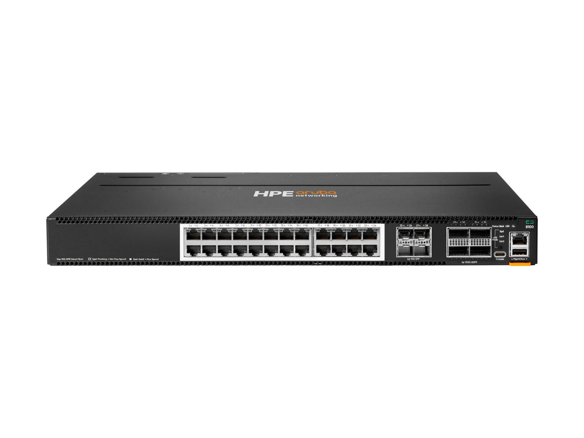 Transceptor de Red Aruba HPE Aruba Networking CX 8100 24x10GBase-T 4x10G SFP+ 4x40/100G QSFP28 Switch - vista 2
