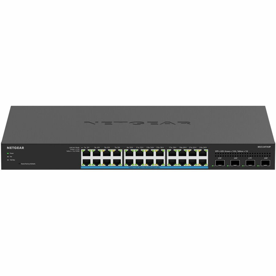 Transceptor de Red Netgear 24-Port Multi-Gigabit (2.5G) Ethernet Ultra60 PoE++ Smart Switch - vista 1