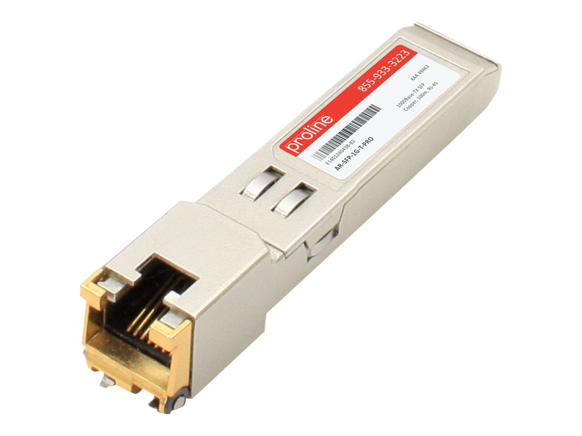 Transceptor de Red Proline Arista Networks SFP-1G-T Compatible TAA 10/100/1000Base-TX SFP Transceiver (Copper - vista 3